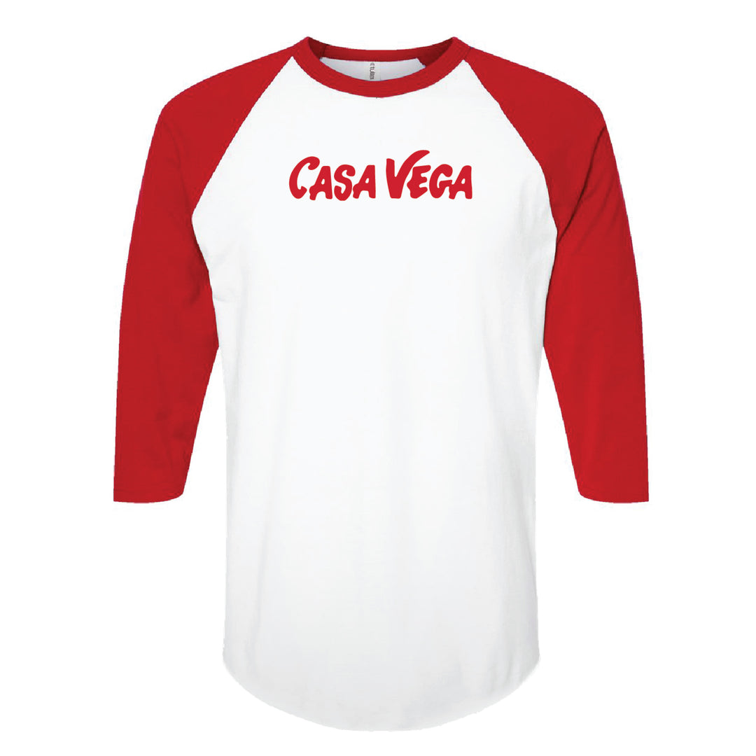 Casa Vega Red Baseball Tee