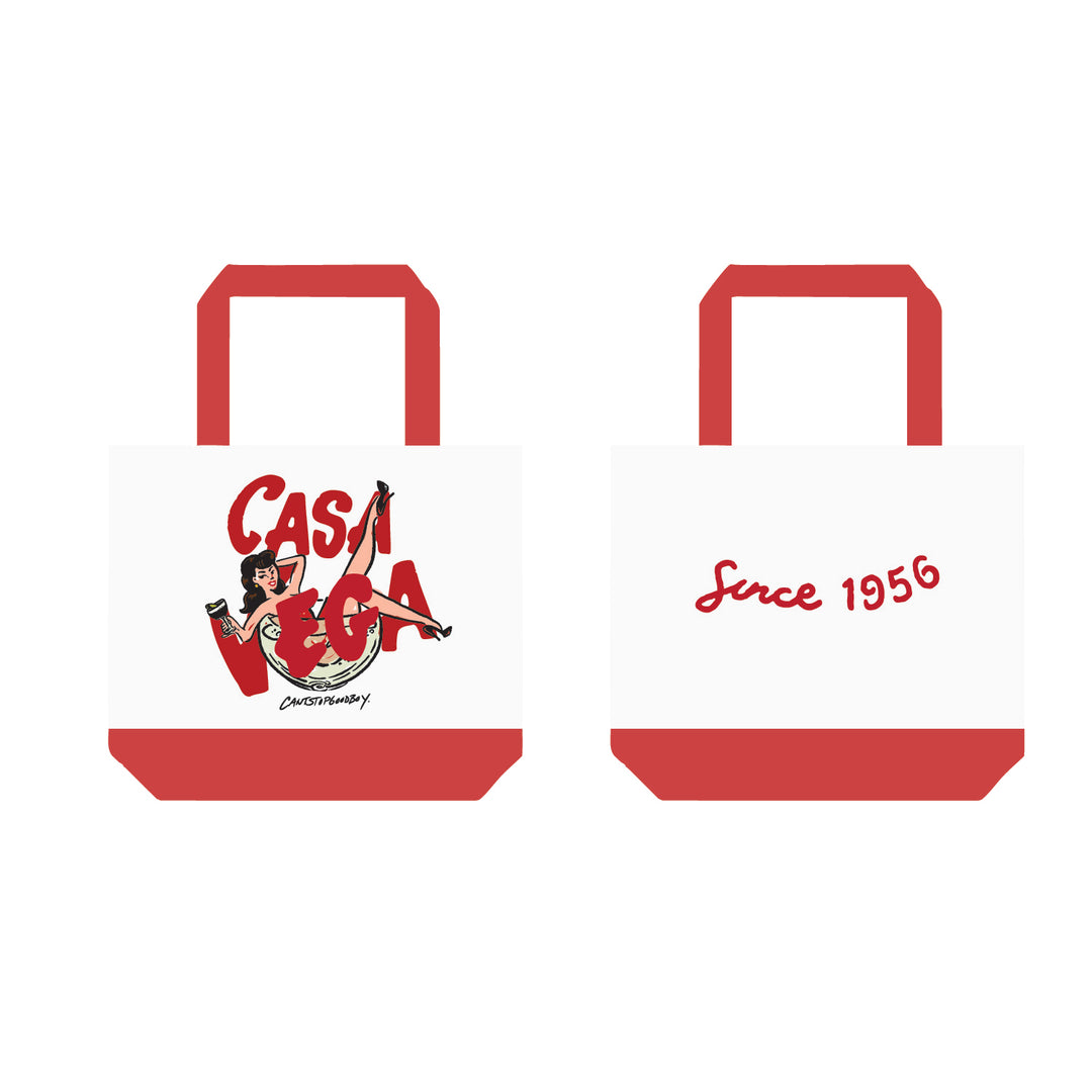 Casa Vega Red/Natural Tote by CANTSTOPGOODBOY