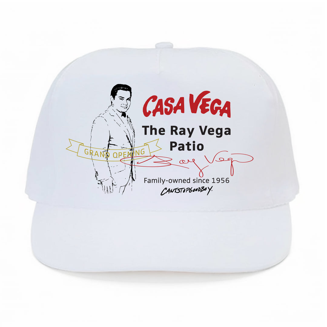 Ray Vega Patio White Canvas Hat CANTSTOPGOODBOY® *SPECIAL EDITION*