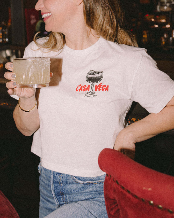 Casa Vega Cropped Margarita Tee