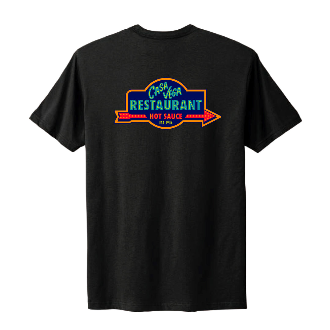 Casa Vega Hot Sauce Black Tee