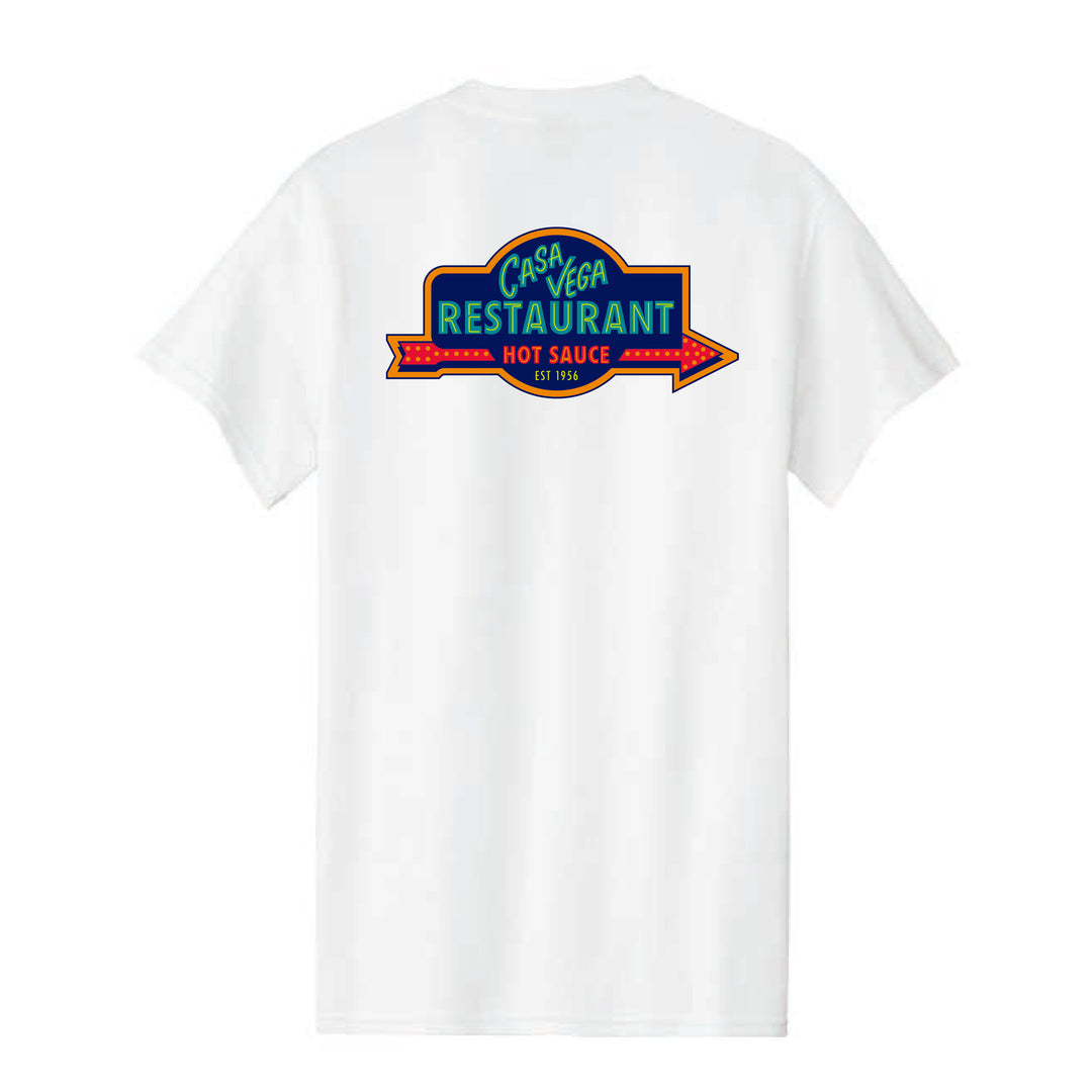 Casa Vega Hot Sauce White Tee