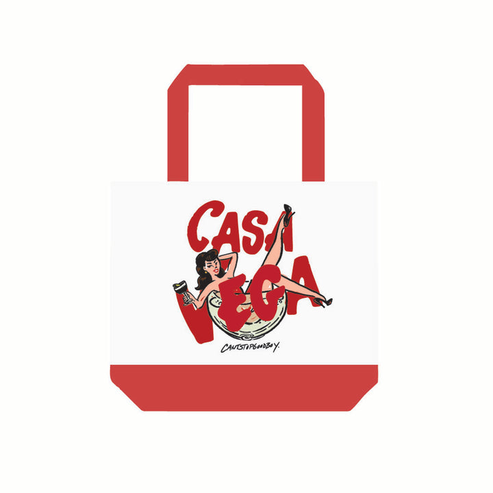 Casa Vega Red/Natural Tote by CANTSTOPGOODBOY